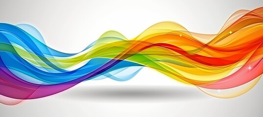 Dark rainbow 3d abstract background with vibrant colors and dynamic shapes for design projects