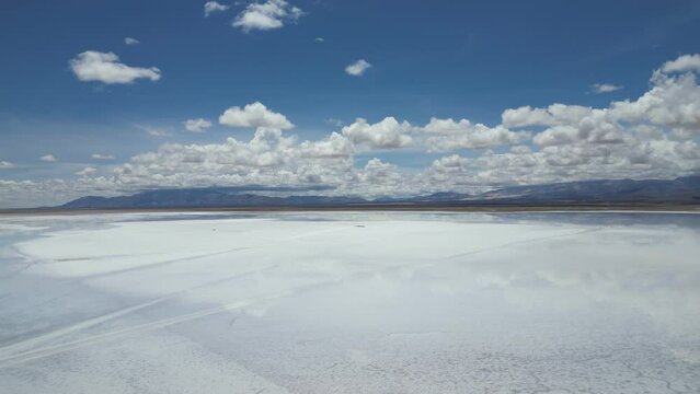 aerial view of Salinas Grandes, Jujuy, Argentina - mar 2th 2024