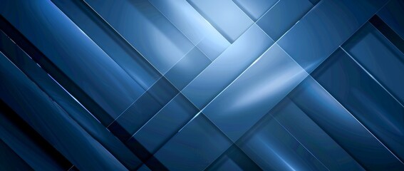 A digital rendering of a geometric pattern with interlacing sleek blue shapes creating a clean modern aesthetic