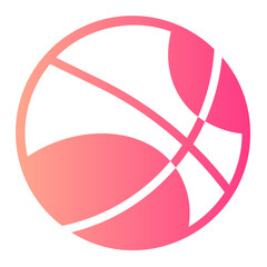 basketball gradient icon