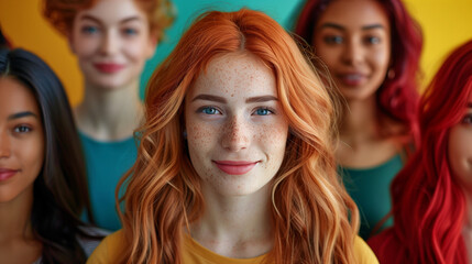 Obraz premium Smiling Girls' Collage