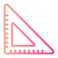 set square gradient icon