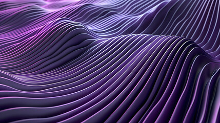 Aesthetic Abstract Art: Purple Waves of Creativity - A Minimalistic Spiral Architecture Wallpaper