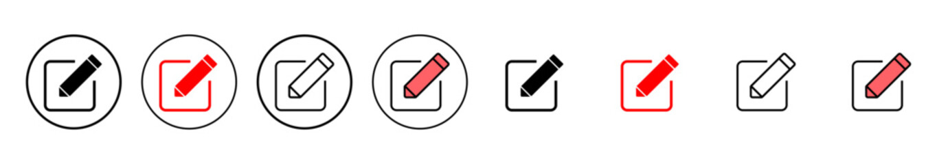 Edit icon vector illustration. edit document sign and symbol. edit text icon. pencil. sign up