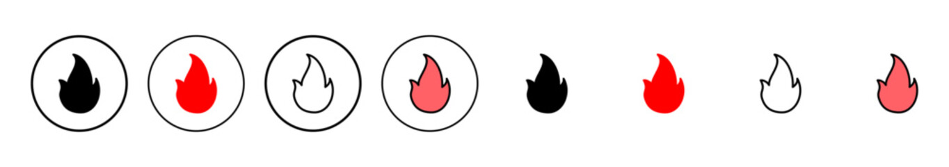 Fire icon vector illustration. fire sign and symbol
