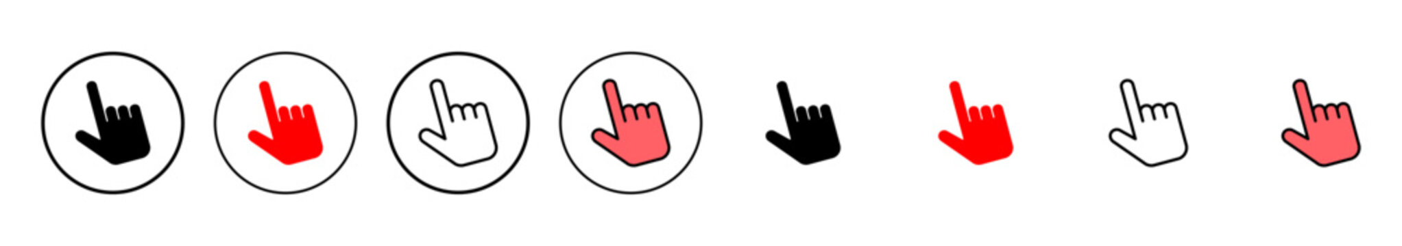 Hand cursor icon vector illustration. cursor sign and symbol. hand cursor icon clik