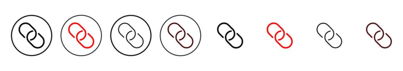 Link icon vector illustration. Hyperlink chain sign and symbol