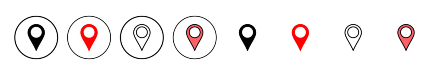 Pin icon vector illustration. Location sign and symbol. destination icon. map pin