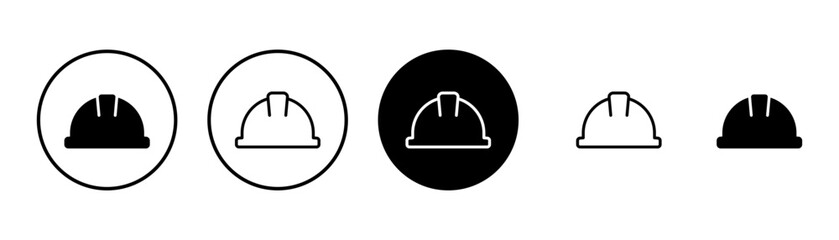 Helmet icon vector isolated on white background. Motorcycle helmets. Racing helmet. construction helmet icon. Safety helmet - obrazy, fototapety, plakaty