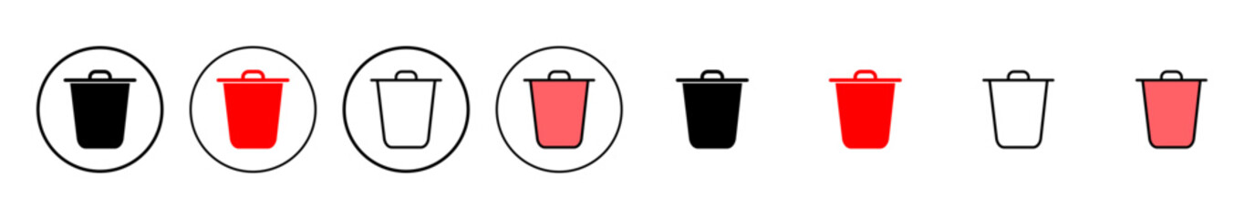 Trash icon vector illustration. trash can icon. delete sign and symbol.