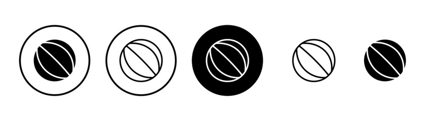 Basketball icon vector isolated on white background. Basketball ball icon. Basketball logo vector icon