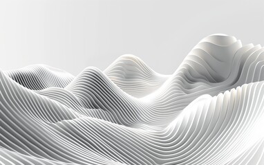  3d white minimalistic lines background