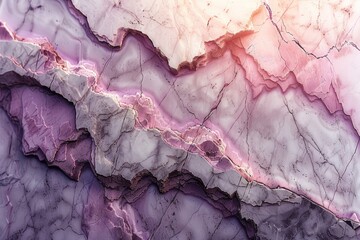 Texture of white marble with pink veins.