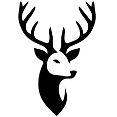 Deer head silhouette