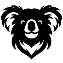 Koala head silhouette