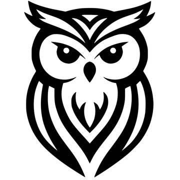 Owl head silhouette