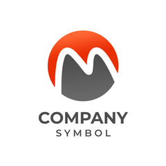Creative initial letter m logo template