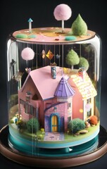 house in the night