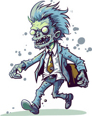 Fototapeta na wymiar Vector Plague Illustrations of Zombie Vectors