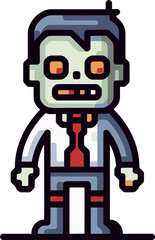 Vectorized Nightmares Portraying the Nightmare of Zombie Outbreaks
