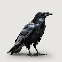 Fototapeta premium black raven crow portrait