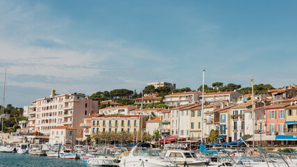 Naklejka premium Colorful port of Cassis
