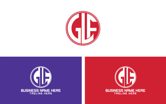GLF circular logo, GLF Monogram logo design