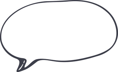 Obraz premium Hand drawn comic speech bubbles.