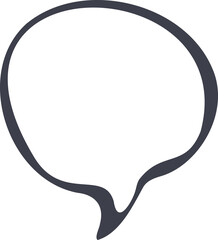 Hand drawn comic speech bubbles.