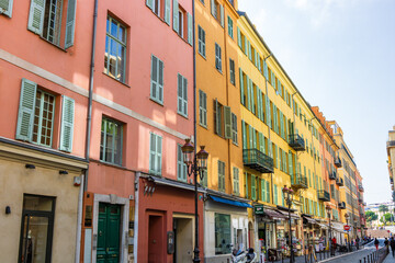 Naklejka premium Iconic landmarks of Nice, France