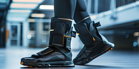 Utilizing recovery boots for enhanced circulation and muscle recovery, the resilience and determination of a patient undergoing physical therapy, Compression Boots, muscle healing