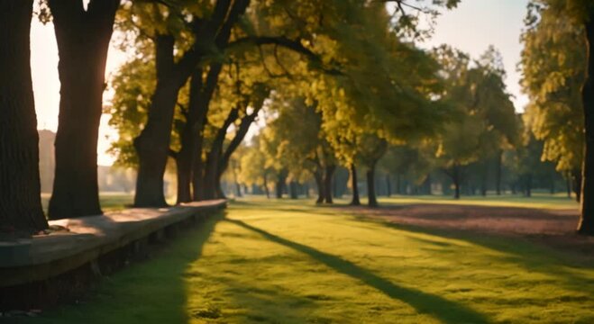 Footage of a Park, Offering Serenity, Nature, and Refreshing Green Spaces in the Heart of the City