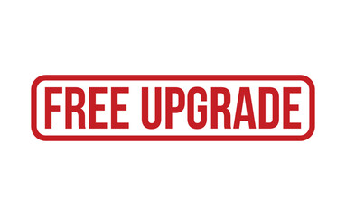 Fototapeta premium Red Free Upgrade Rubber Stamp Seal Vector