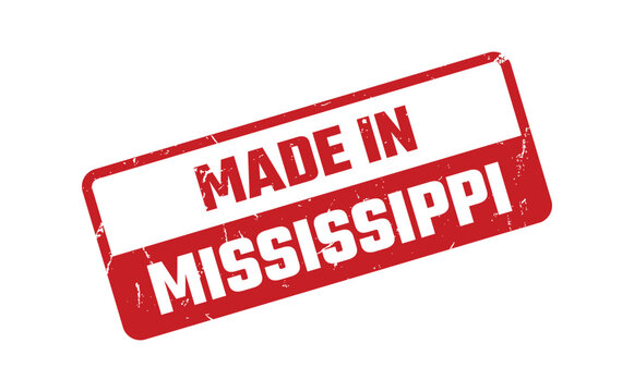 Made In Mississippi Rubber Stamp