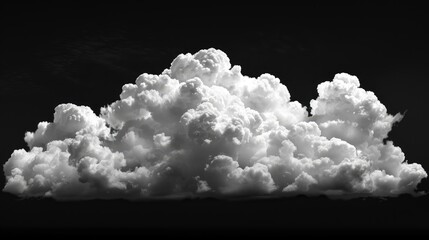 Cloudscape: Serene white clouds isolated on backdrop created by Generative AI - obrazy, fototapety, plakaty