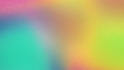 Fototapeta premium Abstract pastel holographic blurred grainy gradient banner background texture. Colorful digital grain soft noise effect pattern. Lo-fi multicolor vintage retro design.