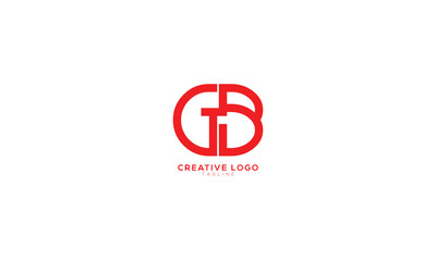 GB Abstract initial monogram letter alphabet logo design