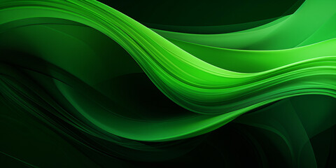 abstract green background green color background or wallpaper with random patterns of waves and curves