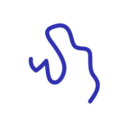 Colorful Abstract Squiggly Lines Vector 