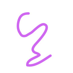 Colorful Abstract Squiggly Lines Vector 