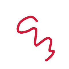 Colorful Abstract Squiggly Lines Vector 