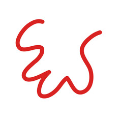 Colorful Abstract Squiggly Lines Vector 