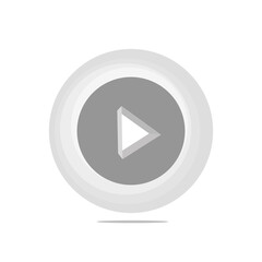 Play button icon for design element