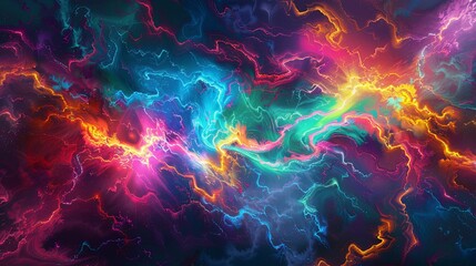 Neon Vortex: Fractal Color Explosion
