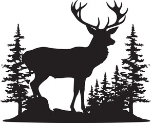 deer ilustr vect white background.eps