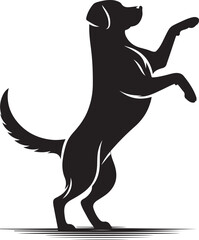 dog silhouette vector illustration.eps