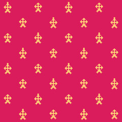 Minimalist Ketupat Vector Seamless Pattern