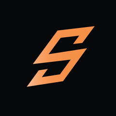 s logo with a modern and minimalist orange design