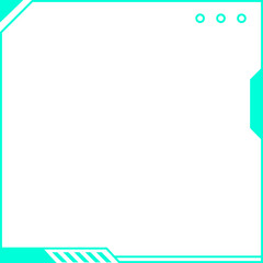 Fototapeta premium Futuristic Techno Frame