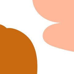 Neutral Abstract Shapes Decor Frame